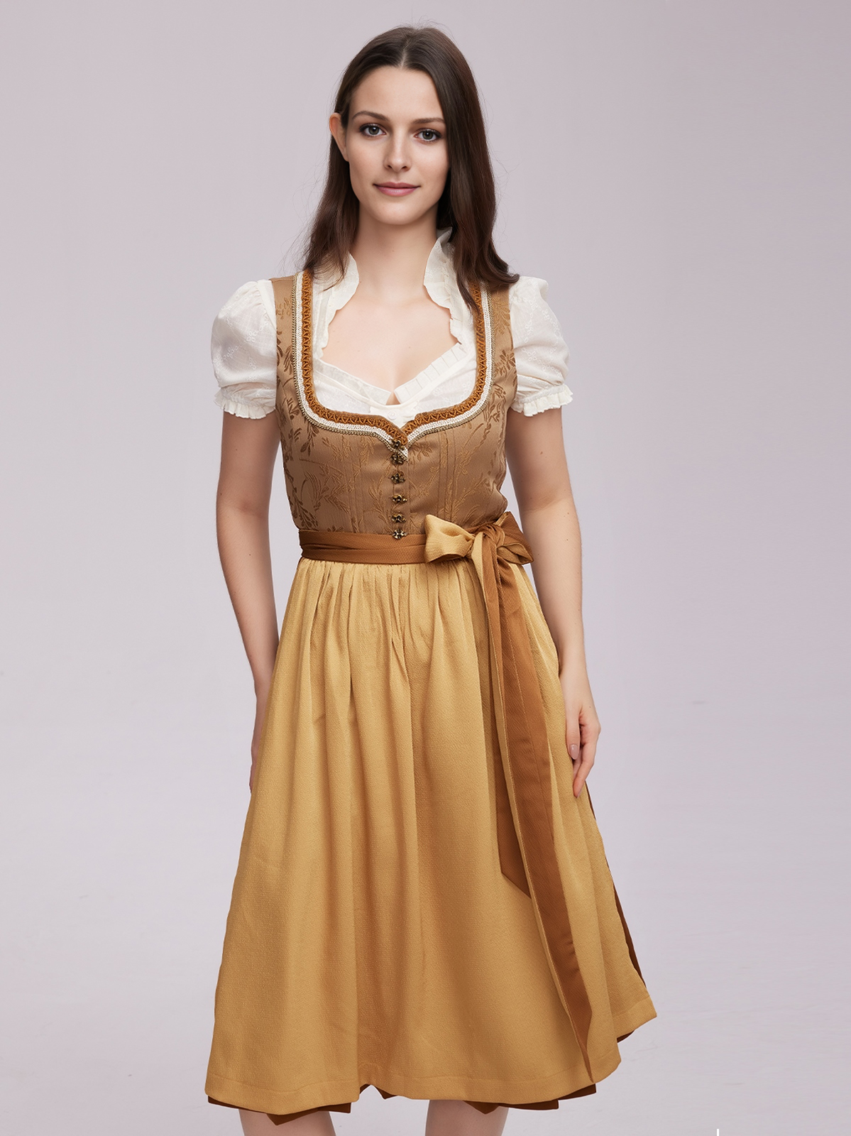 Dirndl in Gelb – ein Blickfang auf jedem Fest