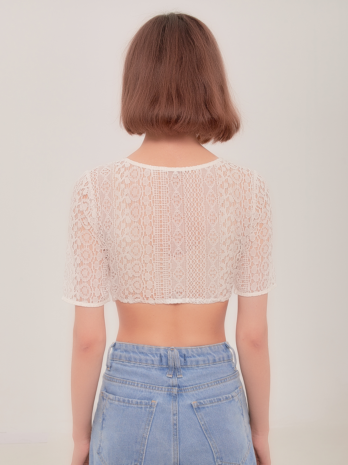 Dirndl Bluse in Weiß