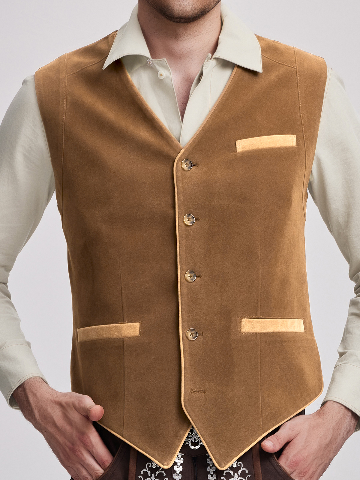 Dirndl mit Reißverschluss in Gelb